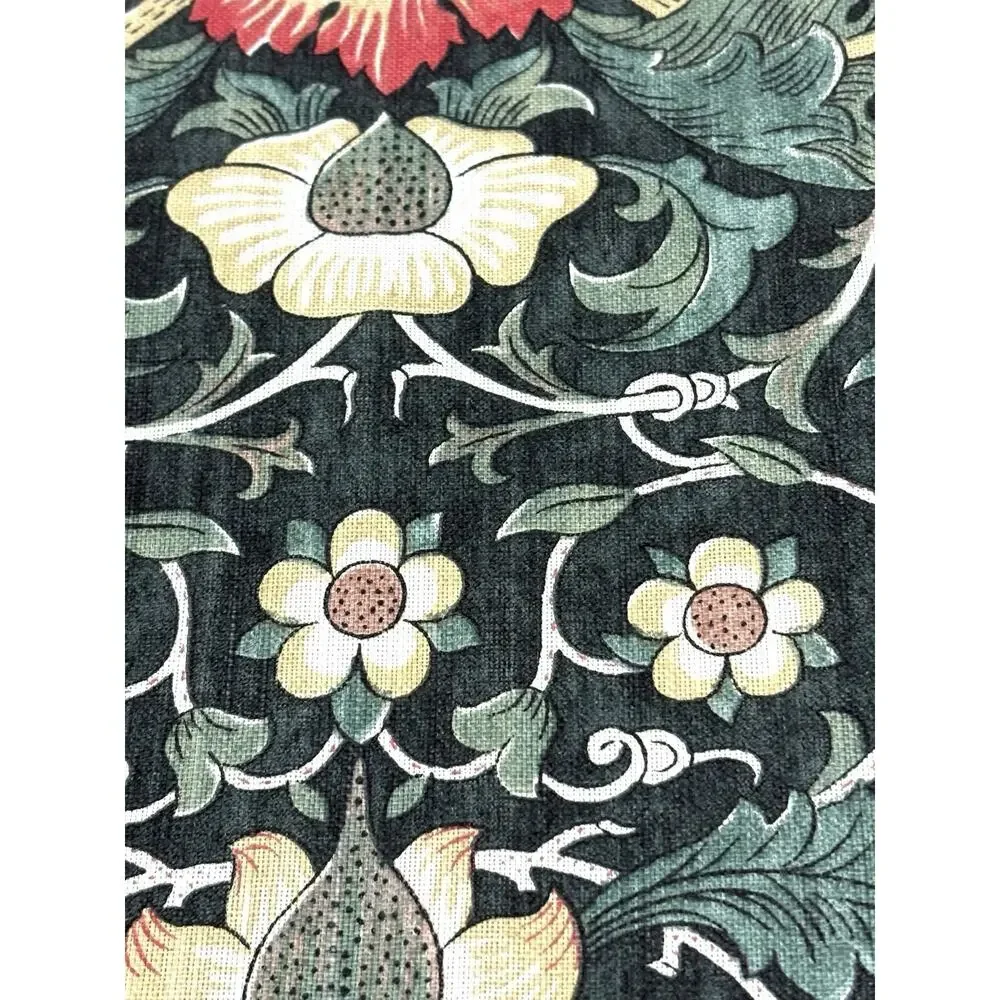 William Morris & Co Placemats Lodden 100% Cotton Fabric Dark Green 13x19” Set 4